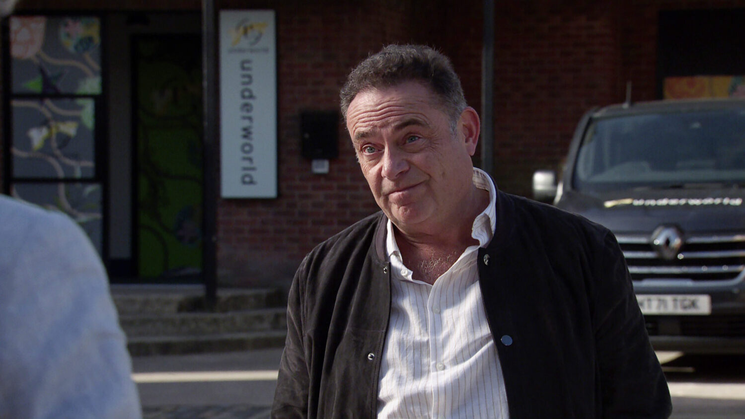 Jesse smiles on coronation street