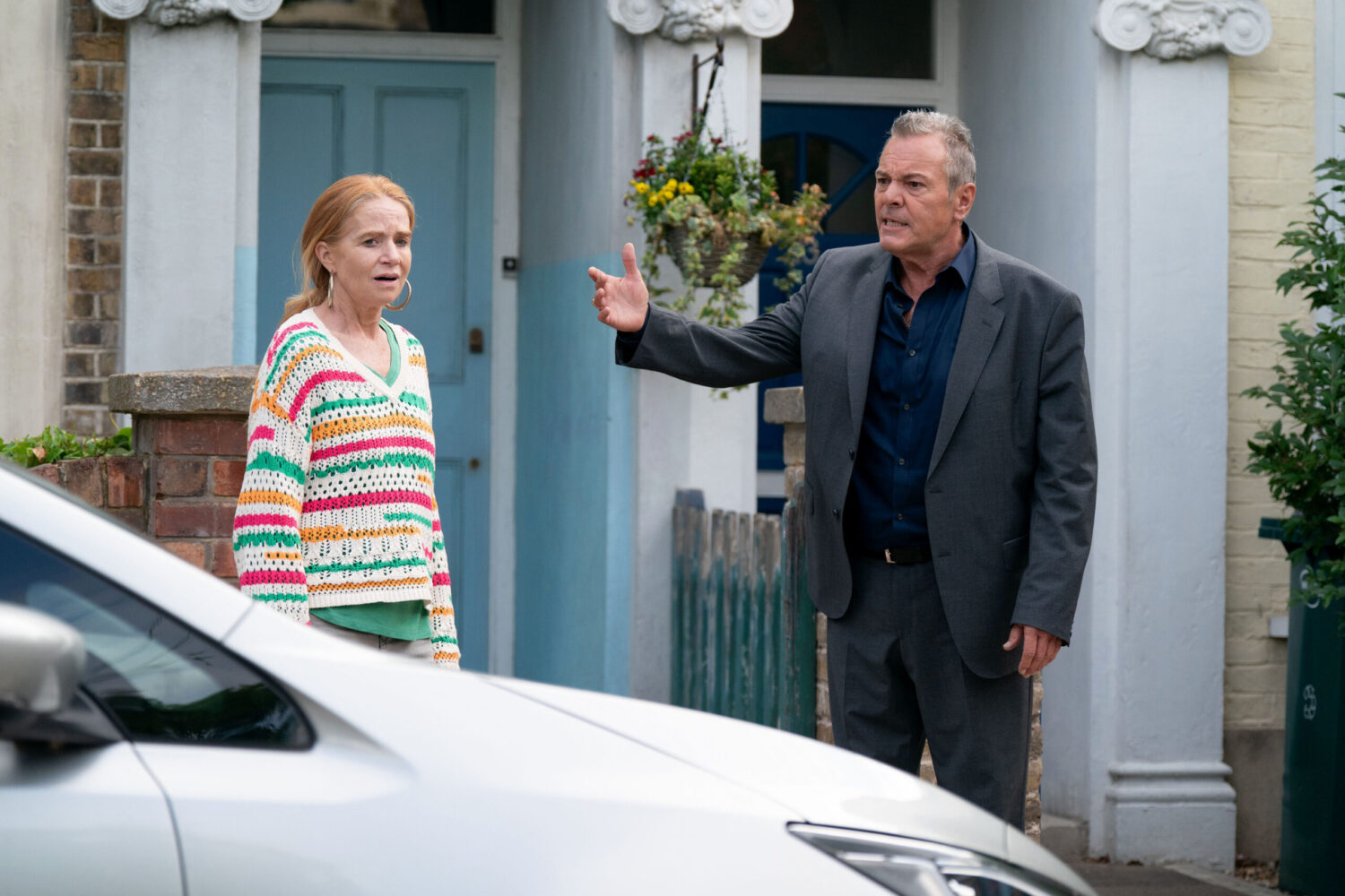 Bianca and David angry in EastEnders