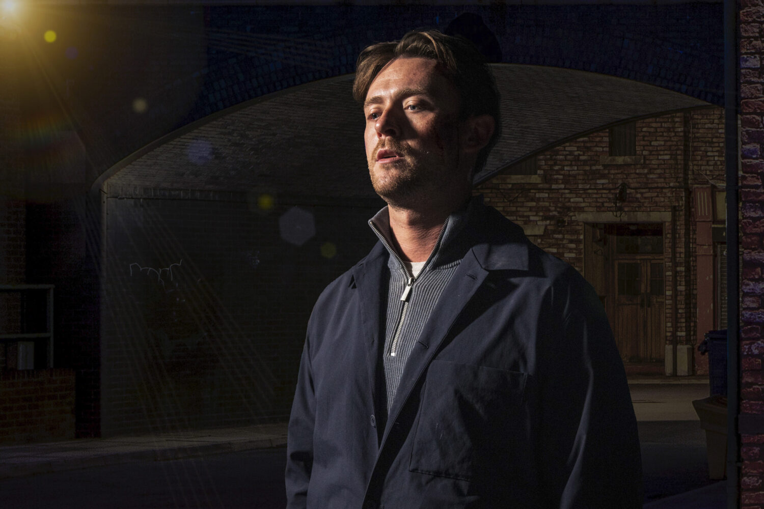 Joel Deering intimidating in Coronation Street