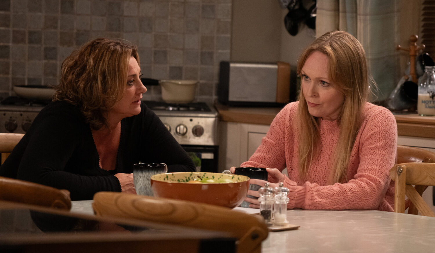 Moira and Vanessa talking