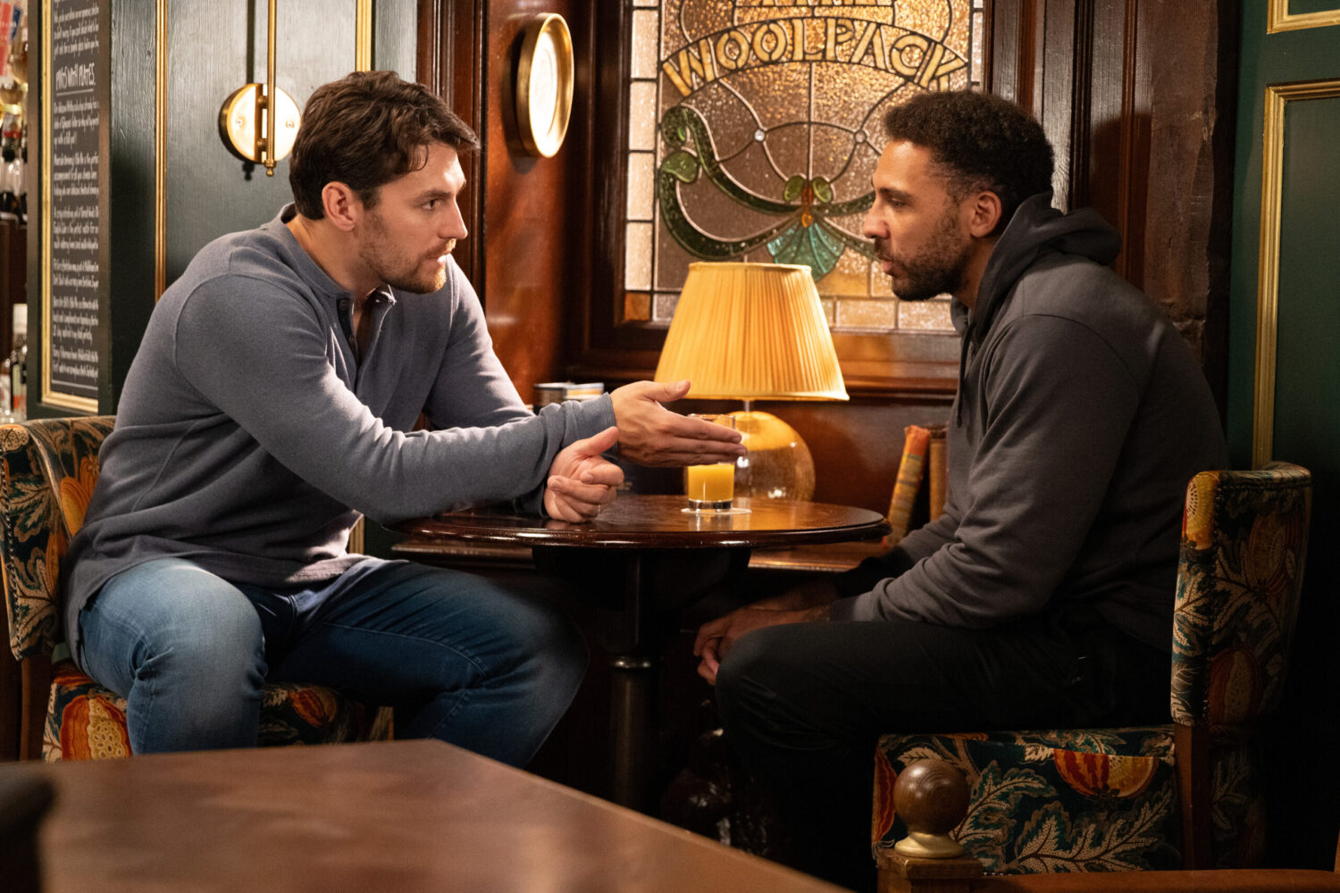 Billy and Mack talk on Emmerdale