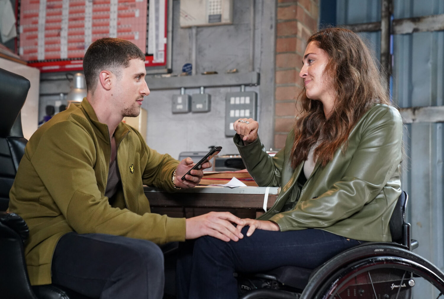 EastEnders' Harry and Penny are talking