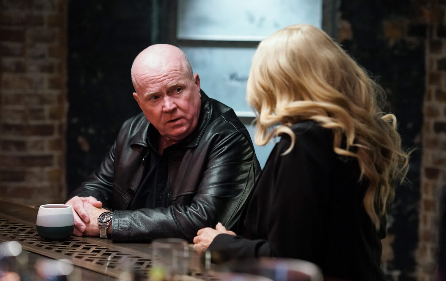 Phil angry at Sharon in EastEnders