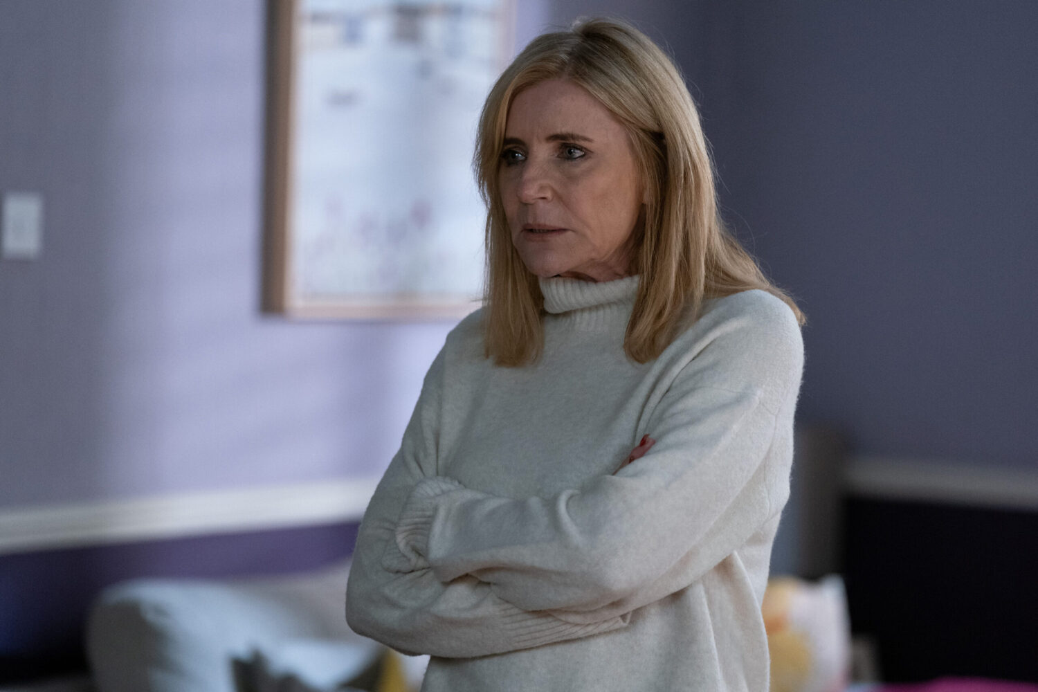 Cindy looks worried on EastEnders