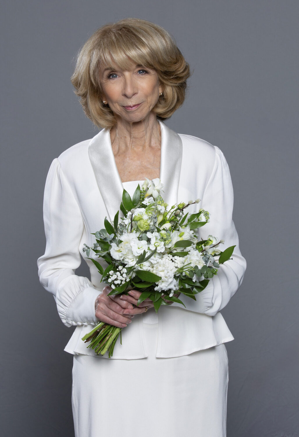 Gail Platt in her wedding day promo