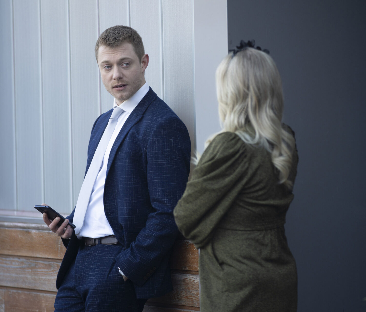 Daniel and Bethany talking on Coronation Street