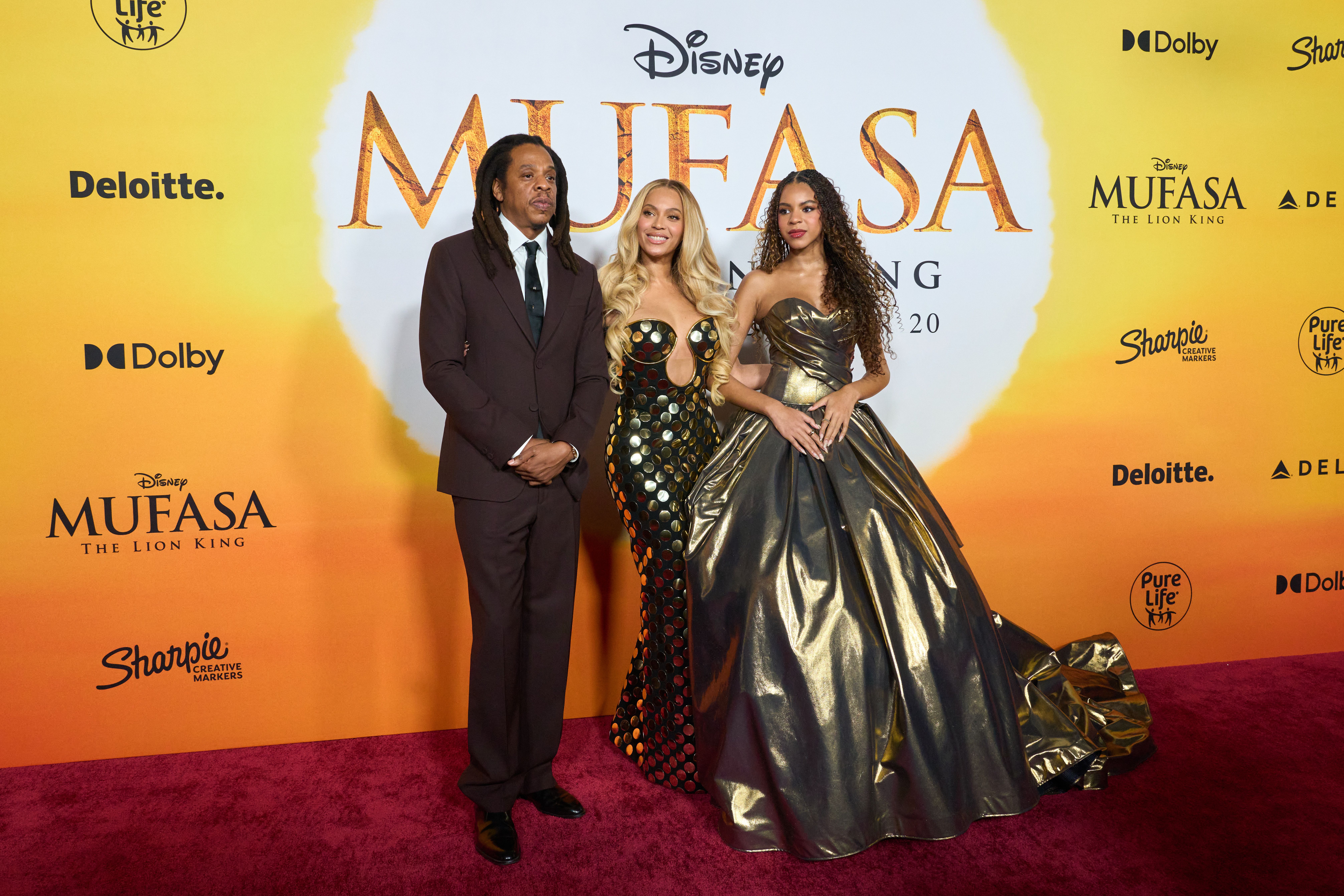 Jay-Z, Beyonc� and daughter Blue Ivy at Disney's Mufasa: The Lion King premiere