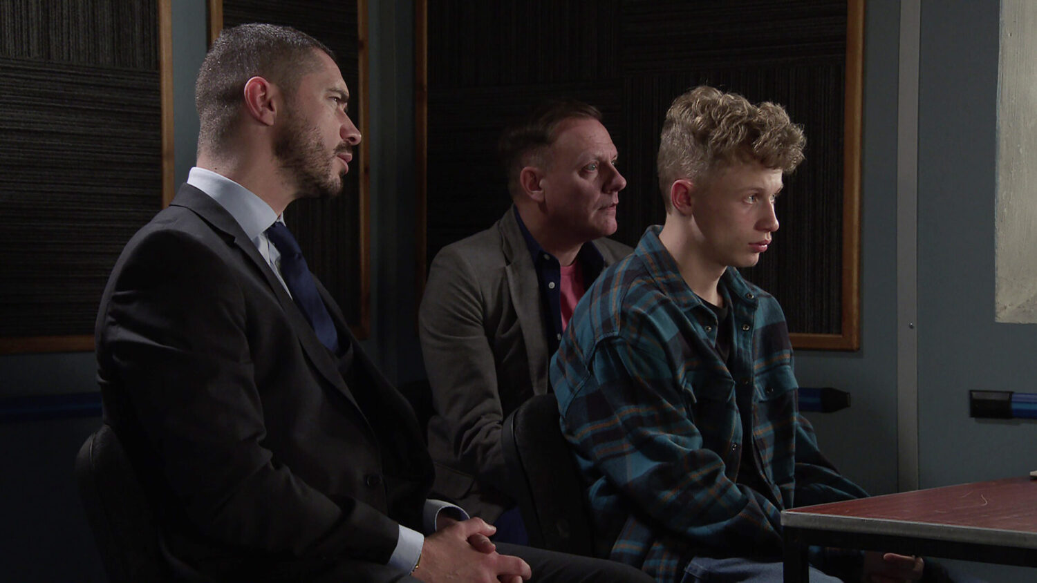 Adam, Dylan, Sean at the police station