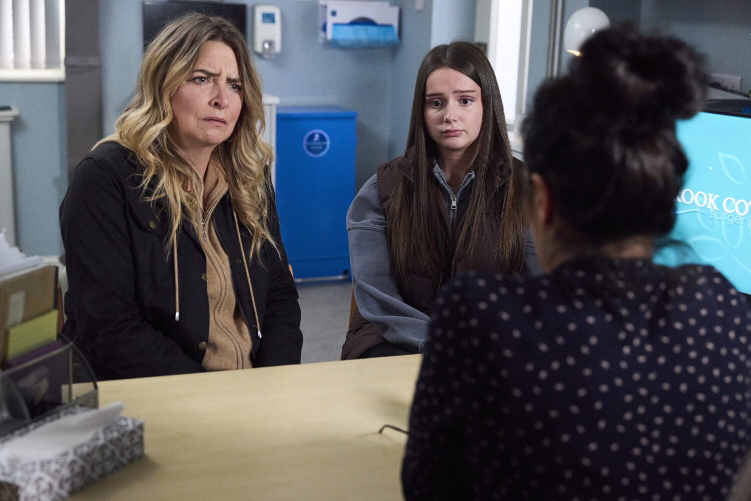 Sarah and Charity at surgery