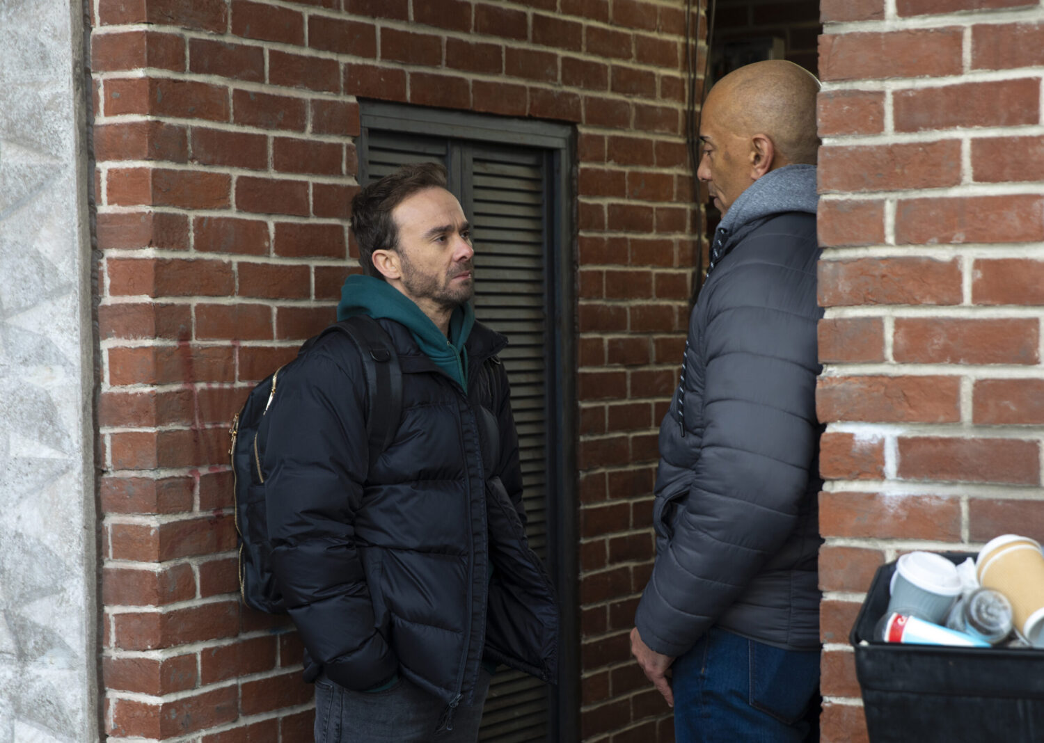 Coronation Street's David talking to Andy